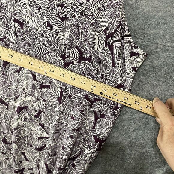 Athleta Santorini Sleeveless Dress Womens Sz 1X Brown Print High Neck Athleisure - Picture 9 of 9